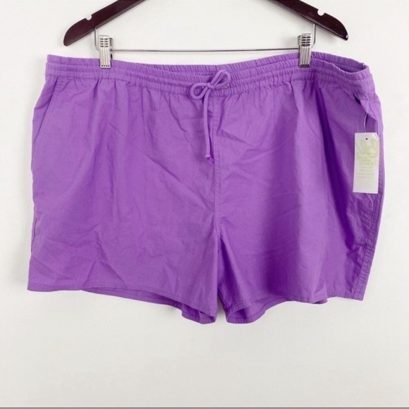 BP Purple Drawstring Stretch Lightweight Shorts Size XXL NEW Nordstrom - Picture 1 of 5